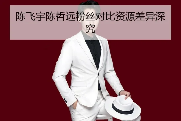 陈飞宇陈哲远粉丝对比资源差异深究